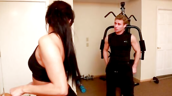 Gia Steel fucking in the floor with her small tits