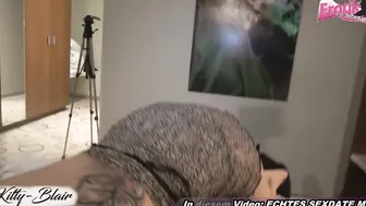 Private blowjob and swallowing with a skinny amateur