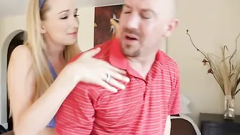 Trainer Blake Rose fucking in the bedroom with her tits