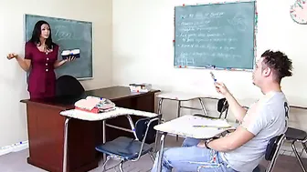 Mika Tan fucking in the classroom with her brown eyes