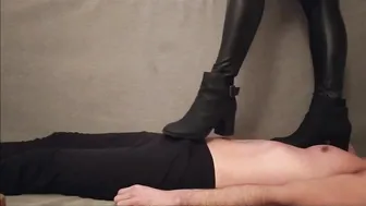 Trampling Boots - Testing my Boots on the Carpet before Leaving