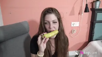 She wont stop at nothing to eat a HUGE DICK
