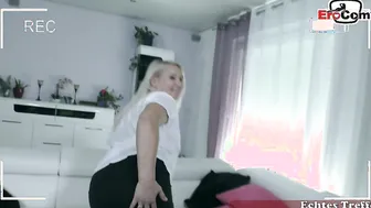 German woman Gina Blonde makes a private sex video