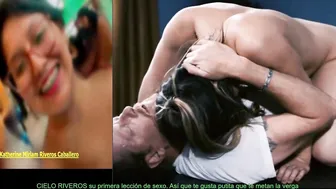 CIELO RIVEROS su primera lección de sexo.