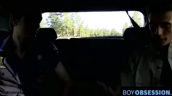 Camping Trip porn video – Tanner and Jason go on a blowjob and anal play camping trip