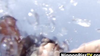 Japanese wonders shot showering piss in the city