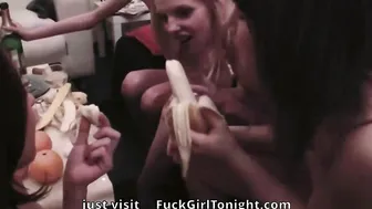 Sizzling lesbian foursome heats up the living room 6