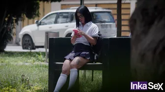 Teen college girl Gets Spontaneous Creampie From Stranger In Classroom