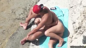 Peeping at stepdaughters sex on the beach