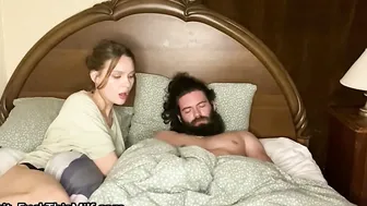 Sleepover with stepmom ended with slobbering throatpie (with subs 12