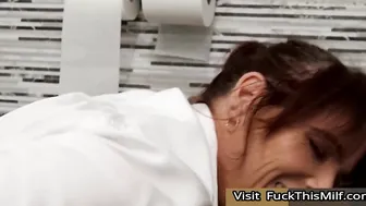 Bored Waitress Syren De Mer Tries To Earn Some Extra Tips By Giving Her Gaping Asshol 23