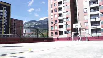 Intense exercise routine lesbian colombian with my friend Carla Morelli 48