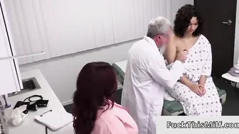 Thick And Busty Nurse And Patient Natasha Nice  Crystal Chase Share Doctors Dick 17