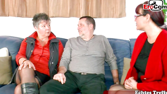 Real German couple next door at the casting
