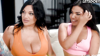 Innocent Nature-loving Beauty Seduced Into Outdoor Threesome By Amorous Latina Lesbian Lovers