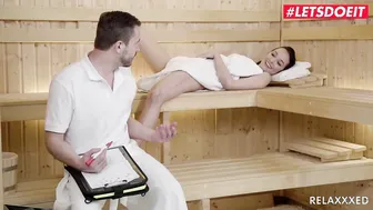 Spa porn video – RELAXXXED Francis Belle Bangs At Spa With 1 Of The