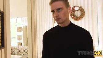 TUTOR4K Instead of learning English dude seduces his experienced tutor