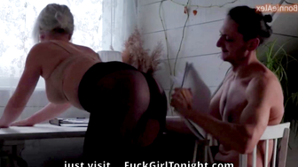 Teacher Seduces Student Real role playing by a couple with bloopers 49
