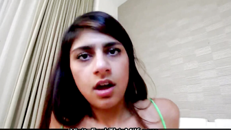 Mia Khalifa Shows Off Her Juggs Before Taking Off Her Pants And Plays Her Pussy 18