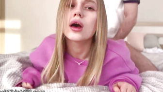 Sweet & Sensual Teen Couple Making Love In Bed
