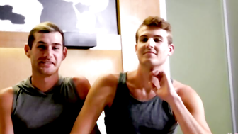 Dustin-Romain & MasonVaughn's Hot Sex Adventure" or "Hot Couple Fucks Hard In The Kitchen