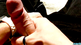 Hung Uncut Stroking In The Sun - Adam Hess