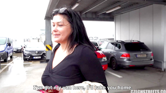 Czech Streets 135: Busty Married Mrs does Anal Sex in Car Park