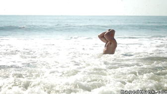 Muscle roommates rim and anal fuck in the beach house