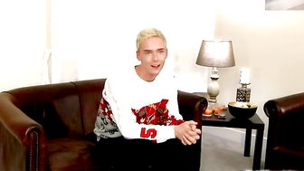 Horny Young Kris Strokes One Out - Kris Blent