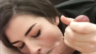 She blows my nuts while I cumm