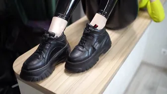 Slap Ass porn video – Point of view ROUGH FUCKING - Bombshell Cumming on BUTT into Pvc Leggings (
