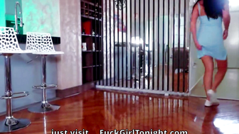 The landlord caught the lecherous tenant fucked her 83