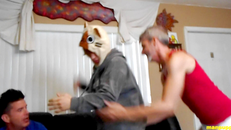 Step-Sons Wedgie Fight with Step-Dad - Elis Ataxxx Jeff Drizzle Richard Lennox
