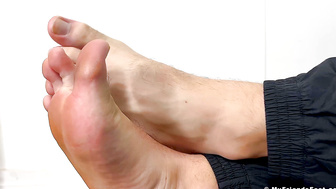 Clay Shows Off His Size 13 Feet - Clay