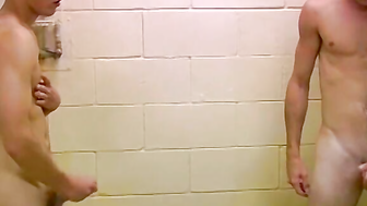 A Jack Off Display In The Showers - Chad Mason  Max Hamilton