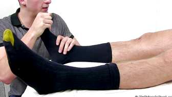 Owen Gold Foot  Sock Worshiped - Owen