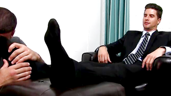 Suited Sergeys Sheer Socks Serviced - Sergey