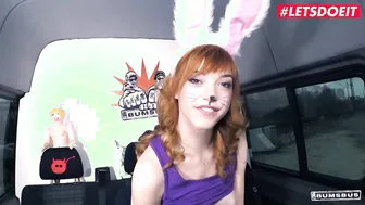 LETSDOEIT Easter Bunny Anny Aurora Ride Big Cock On The