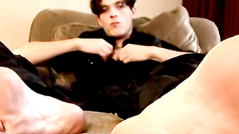 Big-Dicked David Solo Stroking - David Reed