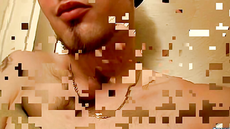 Straight Hot Stud Masturbates and Oozes With Cum From His Monster Cock - Nolan