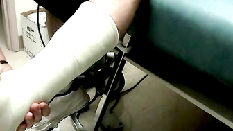 Foot Cast For Poor Evan - Evan Heinze And Ian Madrox