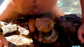 A Cum Squirting Outdoor Jack Off - Zack Randall