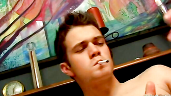 Bryce Smokes and Rubs One Out - Bryce Smokes and Rubs One Out 2