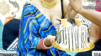 Desi Saara Bhabhi Fucked by Devar on Birthday with Hindi Dirty Talk Hardcore