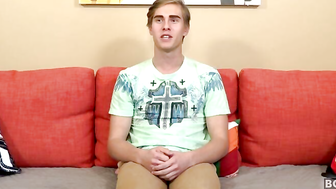 Twink Boy Tries Out A Dildo - Trey Woods