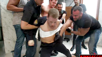 Sebastian Keys taken down by a group of horny men