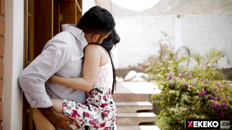 His friend arrives on a trip and seduces him (ends badly).