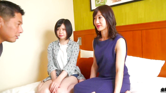 Japanese age gap street pickup and embarrassing CFNM show