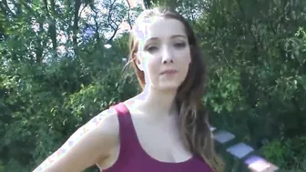 Amateur point of view with Big Boobed Buffy banged public