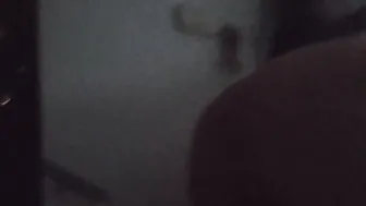 Her father was coming up the stairs when I was hitting her